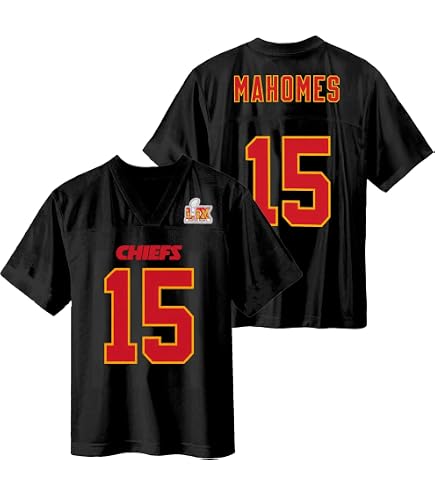 Amazon.com: Patrick Mahomes Kansas City Chiefs Black #15 NFL Kids